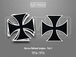 Kitsworld SAV Sticker - German National Insignia - 1914-1915 